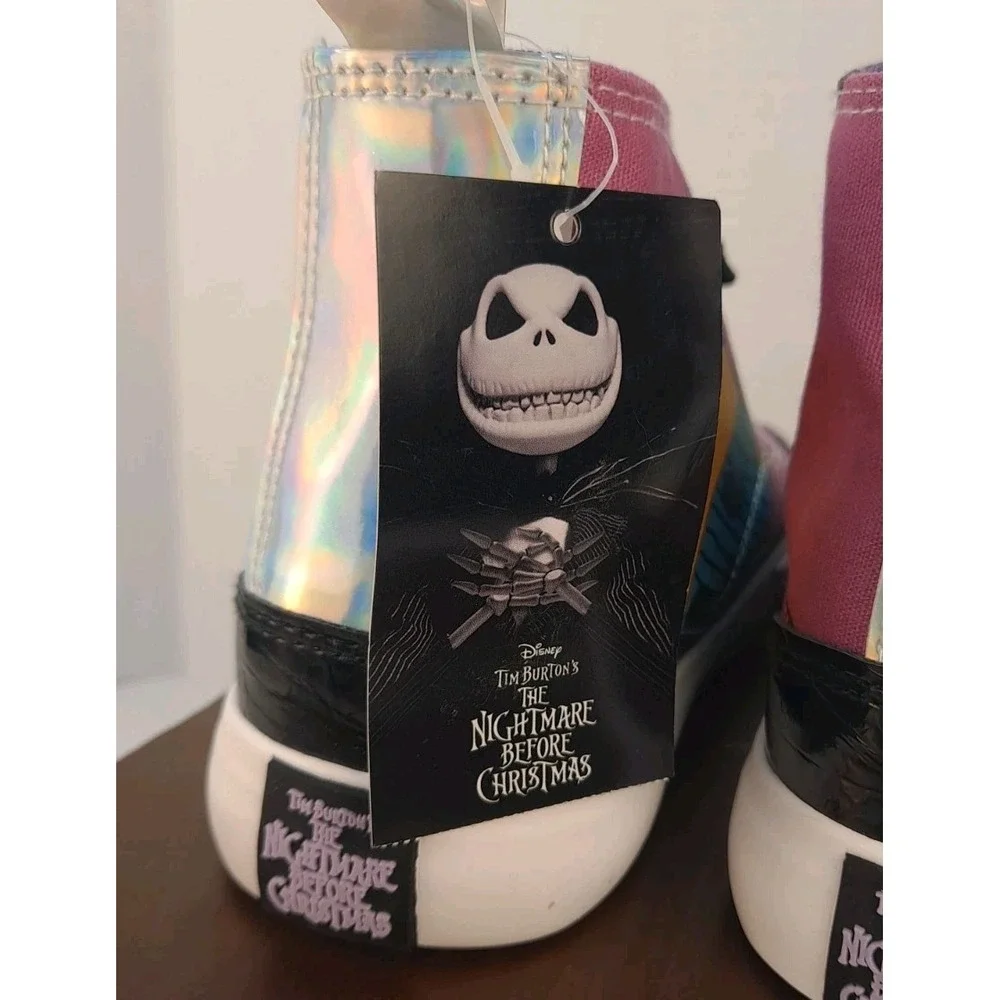 Disney The Nightmare Before Christmas Jack &‎ Sally High Top Shoes Size 6 NWT